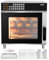 VEVOR Forno a Convezione Commerciale 58 L, Forno Tostapane a 4 Ripiani 2800 W con Porta in Vetro Temperato, Griglie Metalliche Vassoio per Clip Guanti Forno Elettrico in Acciaio Inox per Ristorante