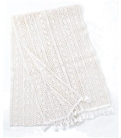 Handgefertigte, einfache Tischläufer im Vintage-Stil, gehäkelt, Vintage-Spitzen-, Weihnachts-Kaffeetisch-Dekor, Tischdecke mit Quaste, Küche, Zuhause, Hochzeitsdekor, Weihnachten und Neujahr