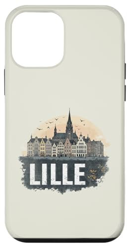 Retro Lille Paesaggio Vintage Souvenir Custodia per iPhone 12 mini