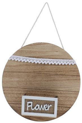 NULYLU Pot De Fleurs Mural Bois Rustique Boîte Suspendue Décorative pour Plantes Panneau De Bienvenue pour Décoration du Porche Support De Plantes pour Mur Extérieur