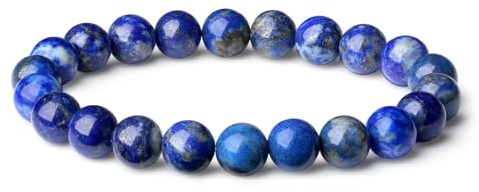 XIANNVXI 8mm Perlenarmband Herren Armband Kristalle Echte Steine Armbänder Damen Elastisches Armband