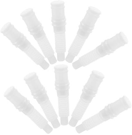 10Pcs White Plastic Squeakers Noise Maker Insert for Dog Toys | Smooth Inner Wall, Easy to Clean, for Pet Balls, DIY Toy Repairs, Children and Enthusiasts