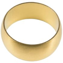 Westco Klemmringverschraubung, 12 mm, helles Messing, Olivgrün, langlebige Dichtung für Kupfer- oder Messingrohrverbindungen, 20 Stück