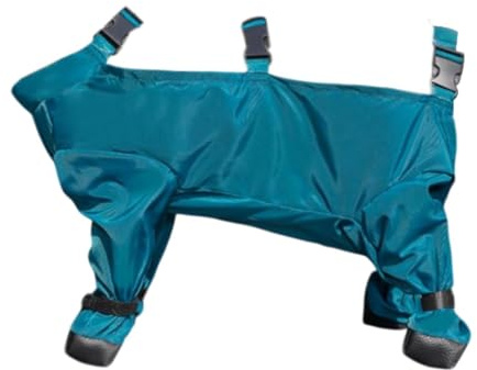 Hundehose Schutzhose Outdoor Hundeschnee Hose Pfotenschutz Wasserdicht Anti Hundestiefel mit Trägern Und Staubabweisendem Material für Wandern, L