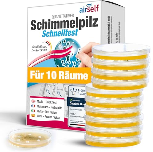 Schimmel-Test für Ihr Zuhause – Testen Sie bis zu 10 Räume – Schimmel-Schnelltest