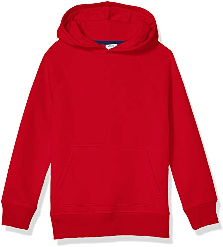 Amazon Essentials Sudaderas de Forro Polar con Capucha Niño, Rojo, 10 años