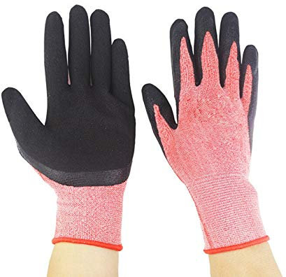 BANGHA Gartenhandschuhe 1 stücke Gartenarbeit Gummi Handschuhe Wasserdicht und verschleißfest Blume Anordnung Handschuhe Drop Ship Garten Werkzeuge Arbeitshandschuhe (Color : Pink)