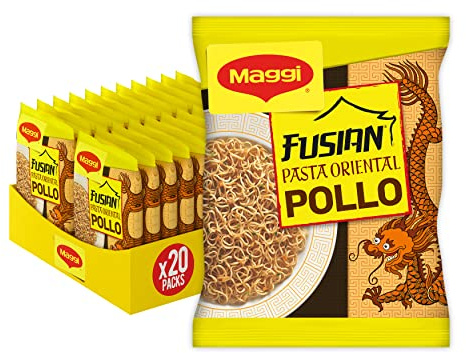 MAGGI Fusian Pasta oriental noodles sabor pollo - 71 g - pack 20
