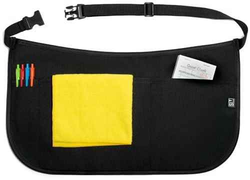 SupplyMaid Waterproof Server Apron with Buckle - Don't Waste Time with Strings