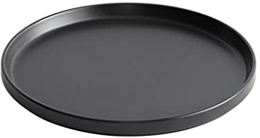 Plato llano Platos llanos grandes modernos Plato para servir Bandeja para servir Plato de restaurante de cerámica Plato occidental Plato plano Plato poco profundo Plato frío Concepción artística Pl