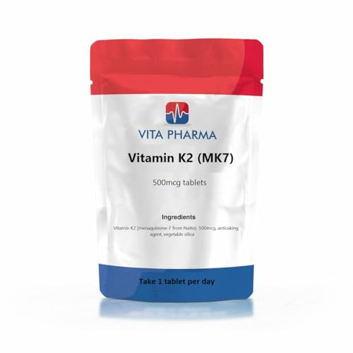 VITA PHARMA Vitamin K2 (Mk-7) 500mcg 60 Tablets