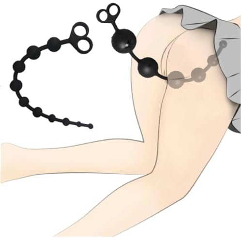 Silikon Analkugeln Biegsam & Hautfreundlich Analplugs Anal Kette mit 6 Kugeln in Verschiedene Größe für Eine Sexuelle Stimulation Schrittweise Anal Sexspielzeug für Männer Frauen Paare
