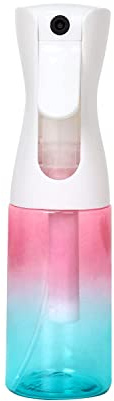 Spray Bottle Salon Pulvérisateur de Coiffure, Bouteille de Brumisateur d'eau, Flacon Spray Vide, Vaporisateur Brumisateur Cheveux, Hairstyling de Coiffeur Pulvérisateur D'eau Vide,160ML - Arc-en-Ciel | Flacon spray réutilisable étanche 360°, PET avec poignée ergonomique, pour salon, visage, nettoyage et soins
