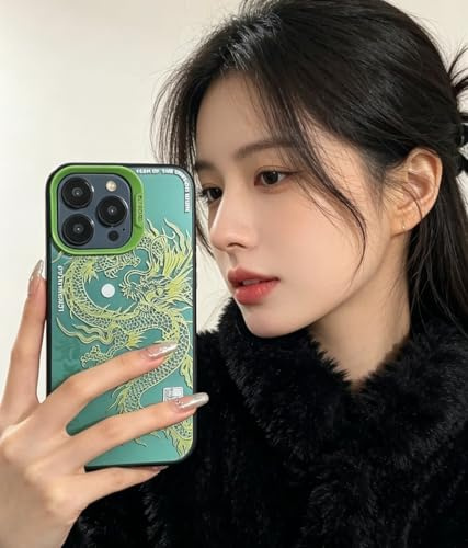 PAIXIKYZ Compatible avec iPhone 13 | Coque de Téléphone PC Motif -Dragon