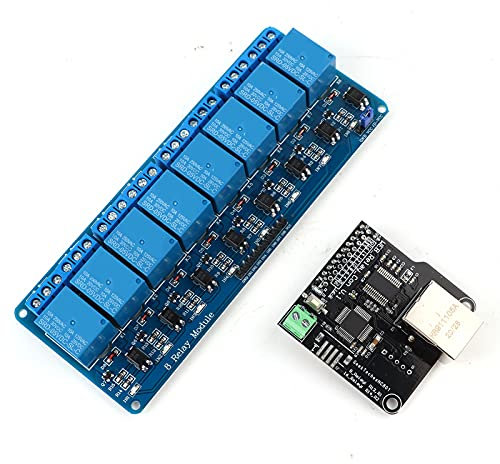 Modulo di Controllo Ethernet, Scheda Controller Ethernet con relè a 8, Dispositivi di Controllo Remoto su LAN o WAN, Web Integrato, Schede di Rete