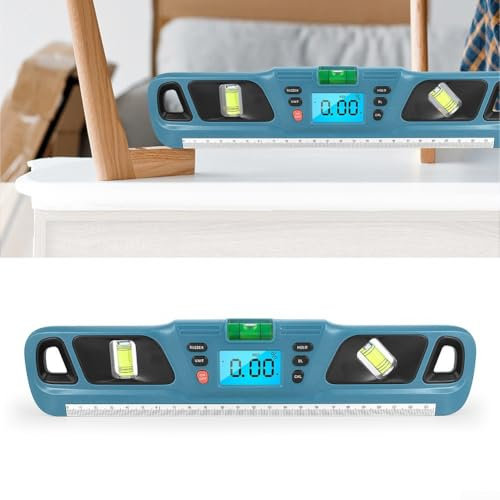 YUANGANG Scala di livello digitale elettronica Righello Angolo Finder Inclinometro con display LCD Goniometro elettronico Misuratore Livelli multiuso per macchine edili