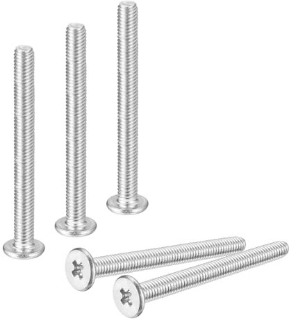 QUARKZMAN M3-0.5 x 30mm 20Pcs Tête Plate Ronde Vis 304 Acier Inoxydable Phillips Entraînement Machine Vis Quincaillerie Fixation Pour Connexion Meubles