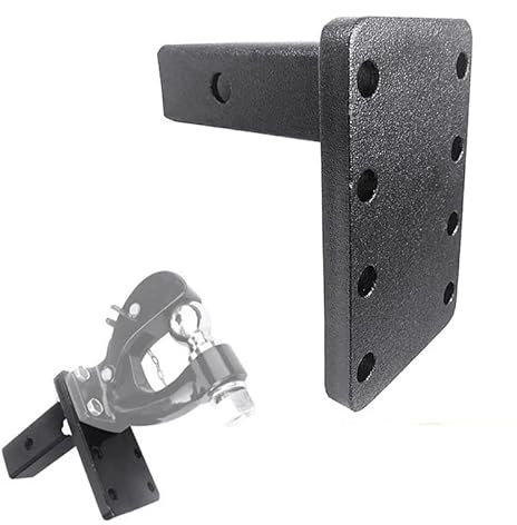 Support D'attelage Réglable 4 410 LB,Plaque de Montage d'attelage, pour Récepteurs D'attelage de 2 Pouces,avec 3 Positions et Installation Facile pour Remorque Tracteur