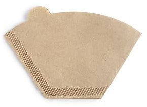 Lot de 100 filtres à café non blanchi de type n°2 conçus pour produire du café de manière simple et efficace, idéal pour un usage quotidien.