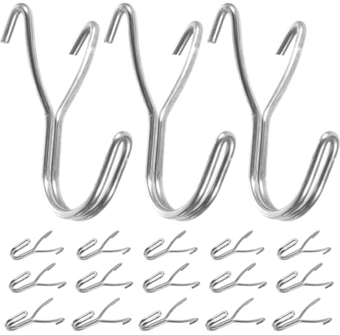 SEWACC 20 pièces Crochet pour Panneau Perforé Mural Inoxydable Résistant Rouille Support Clé et Rangement Mural pour Cuisine Chambre Bureau Installation Simple et Adapté à Espacement