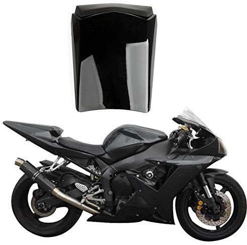 Topteng Motorrad Hinten Sozius-Sitz, Motorrad Fondpassagier Soziusabdeckung ABS Pad Motor Verkleidung Heckabdeckung passend für Yamaha YZF R1 2002-2003 Fairing