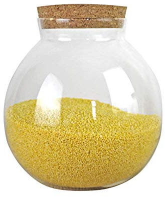 1 STÜCK 500 Ml Leerer Klarglas-Lebensmittellagerbehälter Jar Pot Mit Weit Geöffnetem Monat Und Auslaufsicherem Korkdeckel Für Kekse Mehl Trockenlebensmittellagerung-15 * 17cm