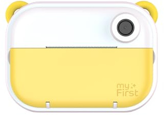 myFirst Camera Insta Wi, digital kamera för barn, digital kamera med dubbla objektiv, direktutskrift, 12 MP, Trådlös, Full HD-video, 2 tum IPS-skärm, TF-kort upp till 32 GB ingår inte, gul