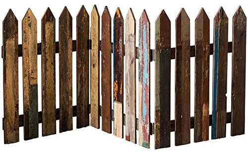 Alter Gartenzaun Aus Holz, Alter Holzzaun Dekorative Landschaftseinfassung Aus Holz Für Fotorequisiten, Lebensmittel, Gartenzäune (Farbe : Braun, Größe : 40x114cm)