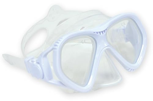 Schildkröt Occhiali da Sub Tupai, Maschera da Sub per Adulti, Maschera a Due Lenti, Silicone di Alta Qualità, Archetto Regolabile