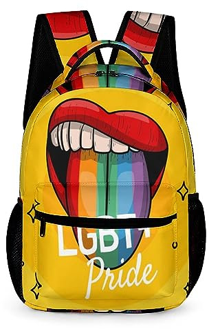 ZEMECS Schulrucksack Jungen Teenager Mädchen Schultaschen Kinder Lgbt Pride Rucksäcke Wasserdicht Leichtgewicht Schulranzen Groß Für Schule Geschenke