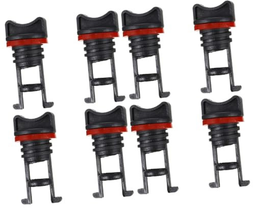 Milisten 2 Sets Outdoor Kajak Entwässerungsstopfen Nylon Boot Stopfen Set Für Kajak Kanu Leichte Retention 4 Stück * 2