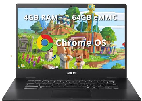 Open Box – Ordinateur portable Asus Chromebook CX1 15,6 FHD, processeur Intel Celeron N3350, mémoire flash eMMC 64 Go, RAM 4 Go, carte graphique Intel HD, webcam 720p, haut-parleurs stéréo, système