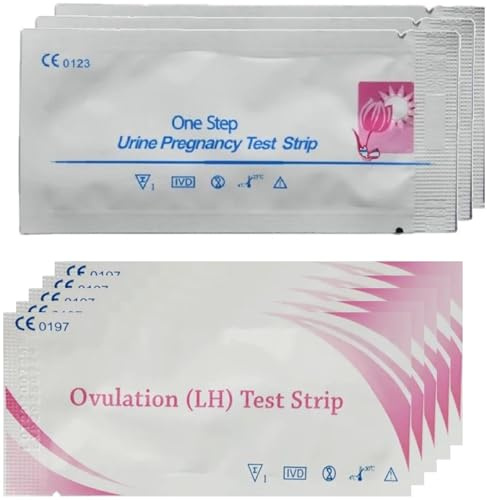 EWANTO 20x Ovulationstest (LH-Test) Teststäbchen + 10x Schwangerschaftstest One Step Frühschwangerschaftstest Eisprungtest Kinderwunsch Fruchtbarkeit Diagnostik