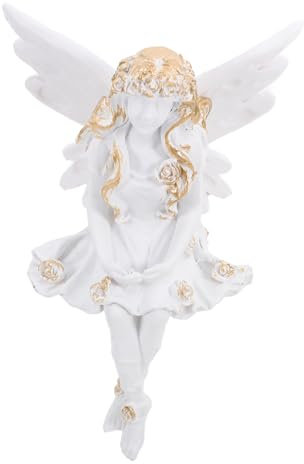 MAGICLULU Engelstatue Aus Kunstharz Blumenfeen-tischdekoration Feenornamente Für Garten Landschaftsdekor Für Zuhause Kleine Engelfigur Für Hochzeitsdeko