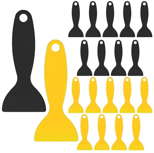 20 Stück Kunststoffspachtel,3D Druck Plastik Spachtel,Spachtel Kunststoff,Plastikspachtel,3D Drucker Spachtel Plastikspachtel Luftblasenentferner Werkzeuge Tapetenschaber Spachtelschaber Kittmesser