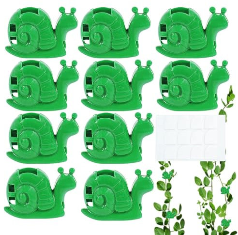 Garden Plant Clips | Snail Shaped Plant Stem Clips | Propagation Buddy Garden Accessories for Fixing Tomatoes Cucumbers Vegetables Shrubs Roses