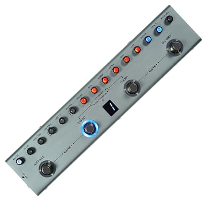 Pedal de efectos múltiples para guitarra, ecualizadores de 3 bandas, efector eléctrico, retardos, reverberaciones, efectos de pedal de guitarra eléctrica
