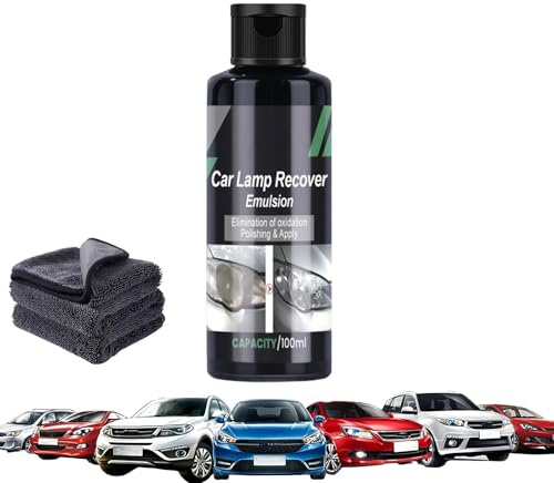 zoocco Scheinwerfer Aufbereitung Set für Auto, Schnelle Reinigung & Langzeit-Schutz, Einfache DIY Scheinwerfer Politur für PKW, Gebrauchtwagen, Alltagsfahrer (1PCS)