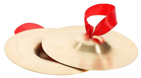 TOPBATHY Platillos de Dedo Cobre Profesional para Danza Instrumento de Percusión Infantil Platillos Pequeños con Cuerda Resistentes y Ligeros para Entrenamiento Musical Color Aleatorio