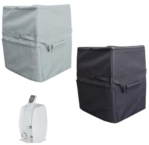 BlesConi Housse pour chauffage de spa, en matériau Oxford avec revêtement anti-UV, facile d'accès grâce à la fermeture éclair et à l'ouverture latérale, protection météorologique