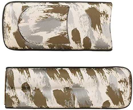 Ejoyous Cigarrfodral Faux Leather 2 Finger Cigarrbox för Män, Rymmer 2 Cigarrer med Främre Skärficka, 7,1 X,6 i Portabelt Cigarrresefodral för Kontor och Resor