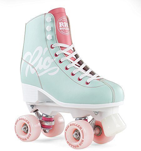 Rio Roller Rollschuhe Script Teal/Coral (39.5)