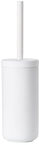 Zone Denmark Ume Toilettenbürste, WC Bürste, Klobürste in Schönem Dänischem Design, aus Steinzeug mit Soft Touch-Beschichtung, Durchm. 10 cm, Höhe 38,7 cm, Weiß