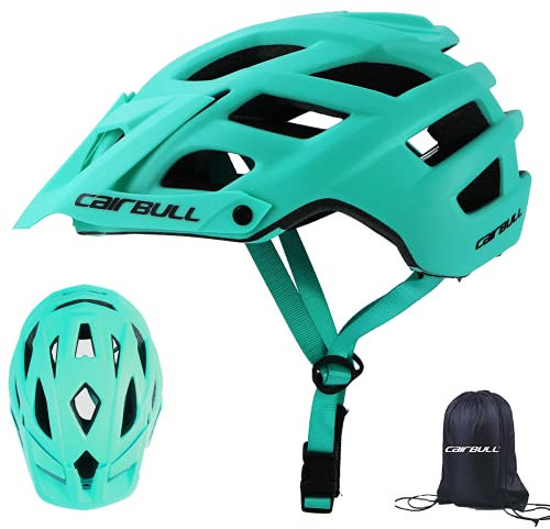 Cairbull City Aerodynamik Größe Specialized Fahrradhelm MTB Helm 55-61 cm Mountainbike Helm Herren & Damen Schwarz Mit Rucksack Fahrrad Helm Integral 19 Belüftungskanäle