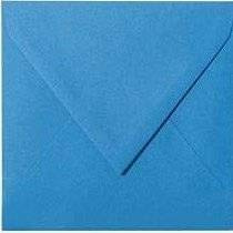 25 / Quadratische/Briefumschläge/Farbe/Ozean Blau / 15 x 15 cm 150 x 150 mm feuchtklebend Umschläge