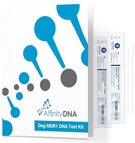 AffinityDNA Hund Multidrug Resistance 1 (MDR1) DNA-Testkit | Probenentnahme-Kit für zu Hause für 1 Hund | Welpen MDR1 Test Kits | Ergebnisse in 7 Tagen | EIN komplettes Kit ohne zusätzliche Gebühren