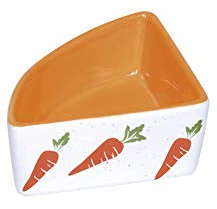 Nobby Nager Keramik Napf eckig, 9 x 9 x 4 cm, 0,1 l, 1 Stück