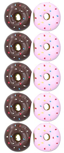 Donut Quietsche-Hundespielzeug, verschleißfestes, niedliches Aussehen Latex-Hundekauspielzeug für interaktives Spielen zum Holen zum Kauen