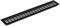 vasalat Luftgitter 600x100mm AL schw. elox. Griglia di Ventilazione, Nero, 600 x 100 mm