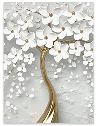 WallArena Poster Wand, Blumen, | Ohne Rahmen XXL Wandposter Kunstdruck Fotoposter Wandbild Wandbilder Wand Bild auf Poster Wohnzimmer